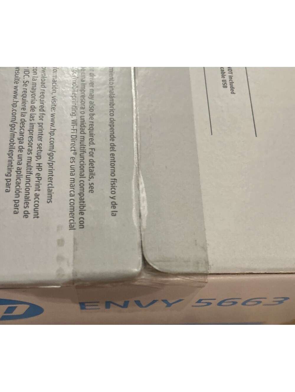 HP Envy 5663 Wireless Color Printer New Factory Sealed Touchscreen Scan Copy - Picture 6 of 7